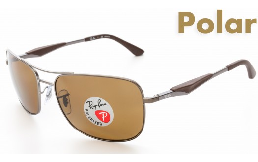Ray-Ban Aviator Square Flex Sport Polarised (RB3515 029/83 61mm) saules brilles